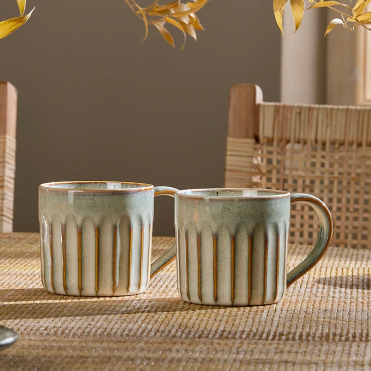 MODA MUG - SET OF TWO -  NATURAL - Pre order for May delivery