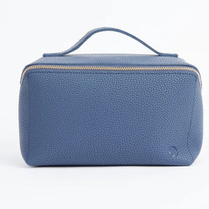 ASYMETICAL ZIPPED COSMETIC CASE - VARIOUS COLOURS