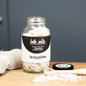 JASMINE AND SEASALT BATH SALTS BY BROWNSTONE