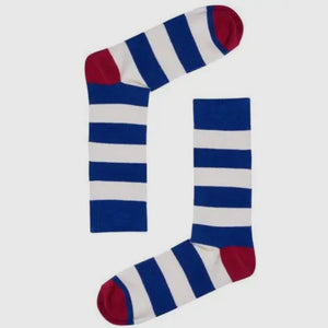 LADIES STRIPY COTTON SOCKS - VARIOUS DESIGNS