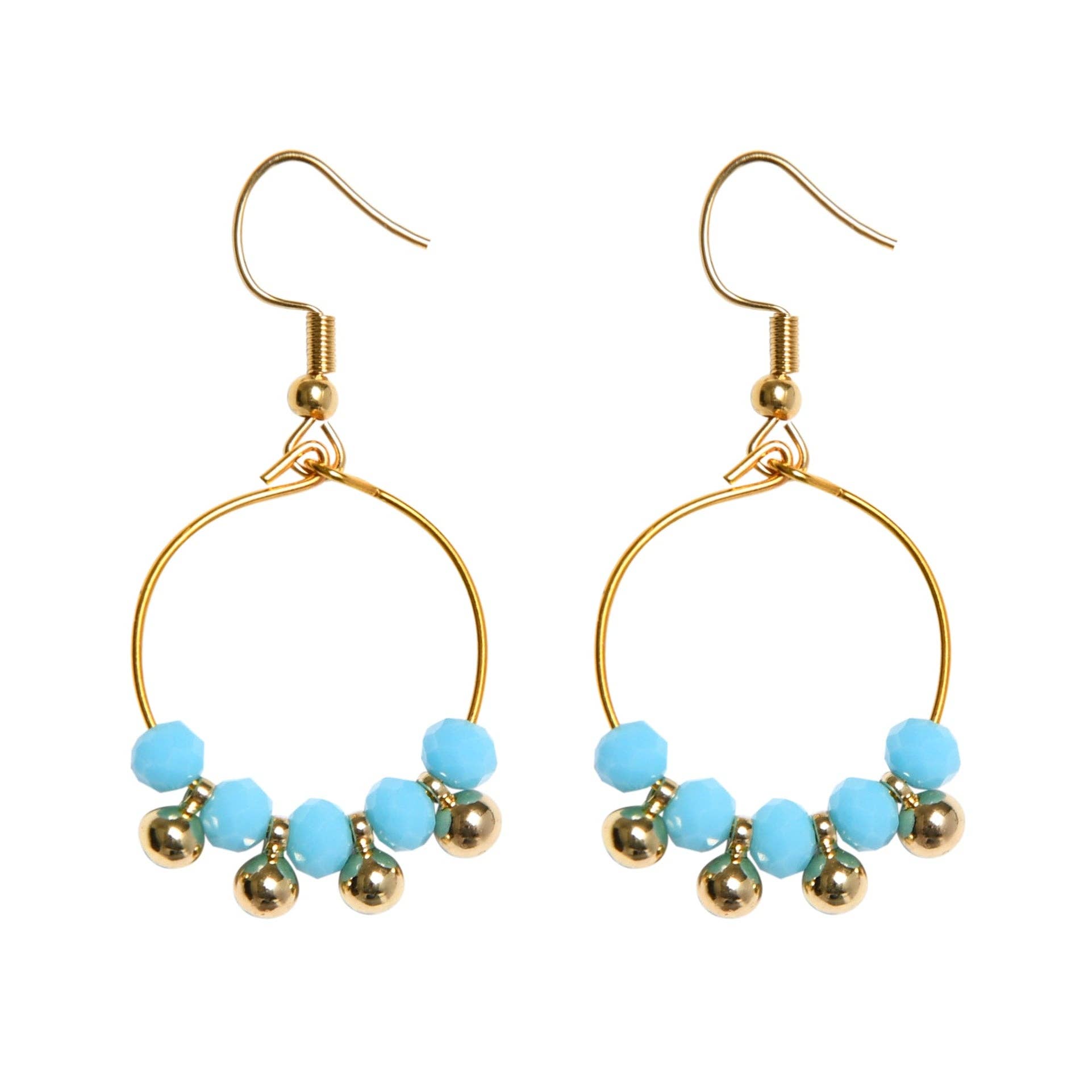 MINKY EARRINGS - TURQUOISE - Feather & Twigs