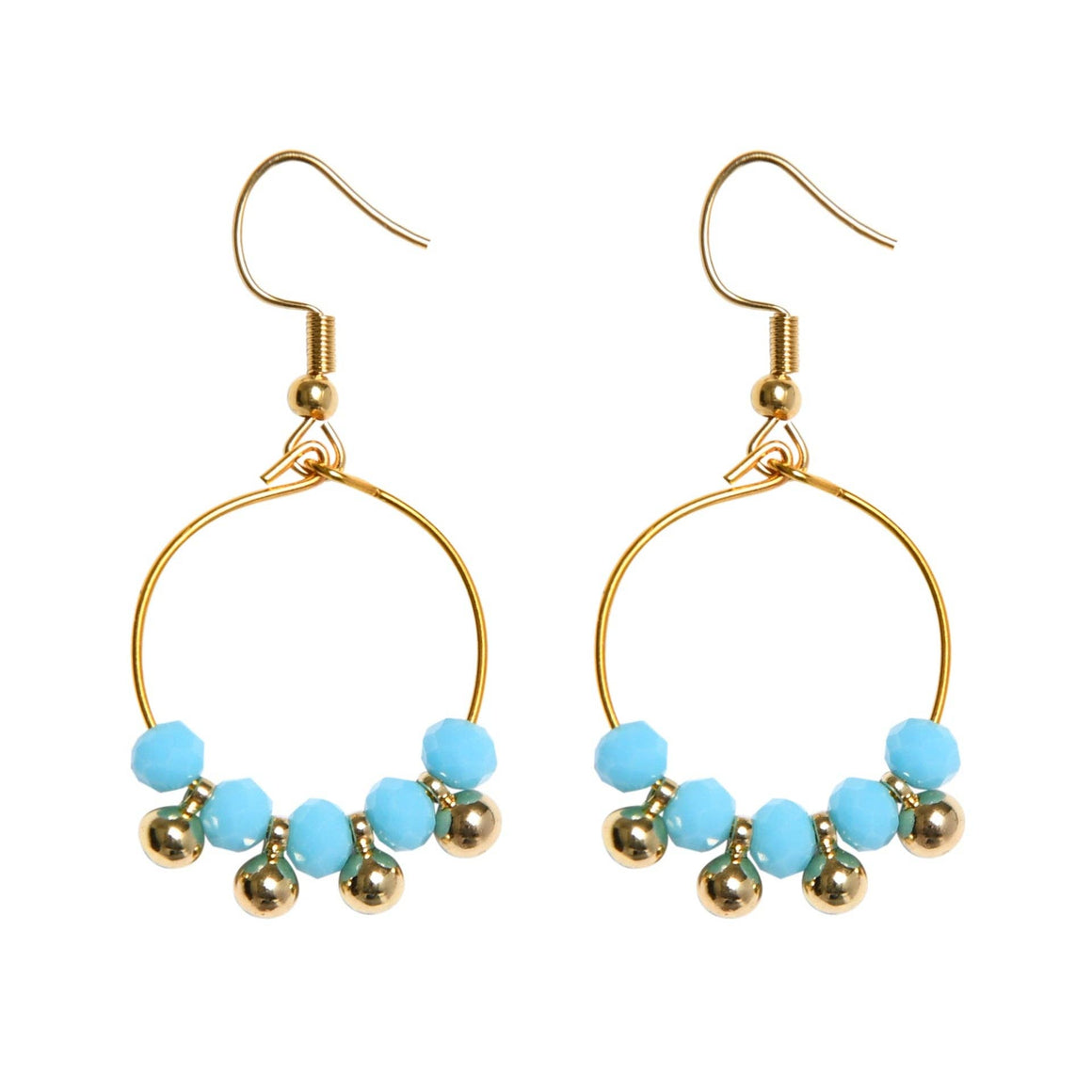 MINKY EARRINGS - TURQUOISE - Feather & Twigs