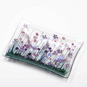 HANDMADE FUSED GLASS - VIOLET MEDIUM DISH