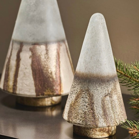 GLASS CHRISTMAS TREE - 2 SIZES