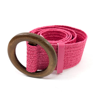 BELTED IN NATURE - ECO FRIENDLY STRETCH BELT  - PINK
