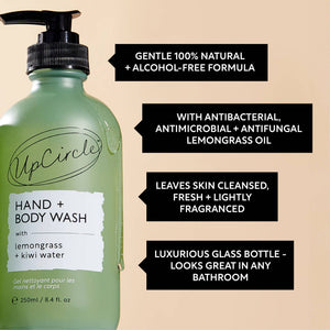 100% NATURAL VEGAN SOAP - HAND AND BODY WASH WITH KIWI WATER