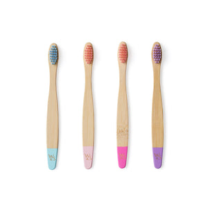 CHILDREN’S BAMBOO TOOTHBRUSH (FSC 100%)- 4 PACK - CANDY