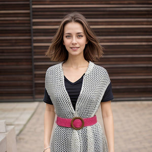 BELTED IN NATURE - ECO FRIENDLY STRETCH BELT  - PINK
