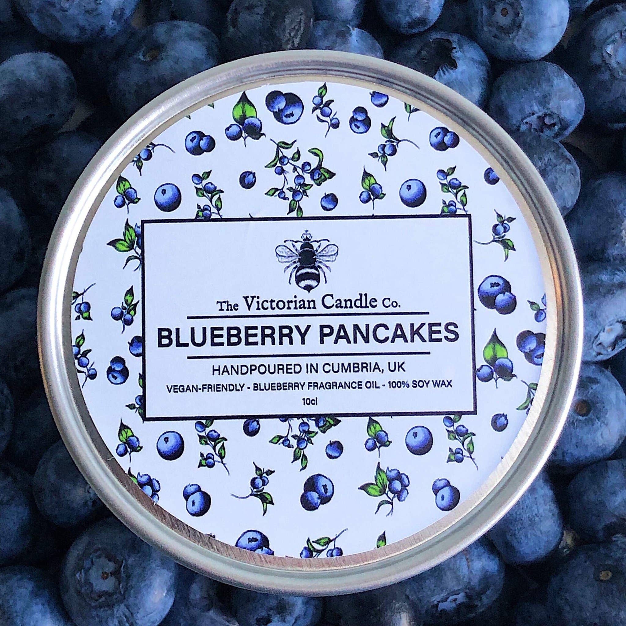 Blueberry Pancakes - Scented Candle - 100ml Tin - Feather & Twigs
