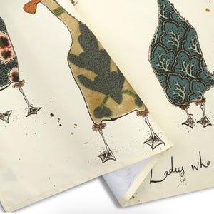 LADIES WHO LUNCH TEA TOWEL BY ANNA WRIGHT