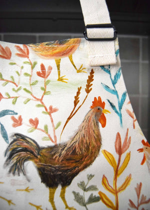 CHICKENS CHILDREN'S SIZE COTTON APRON