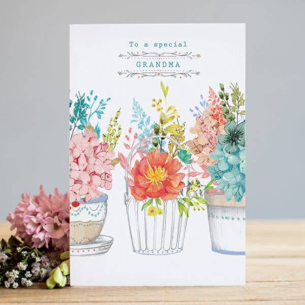 Special Grandma Floral Birthday Card | Mother's Day Card - Feather & Twigs