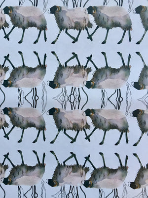 SHEEP WRAPPING PAPER - 4 SHEETS