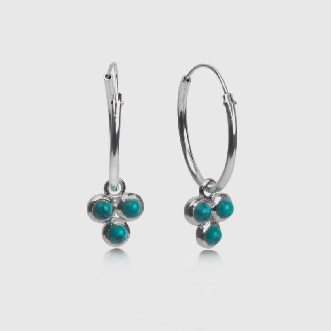 TURQUOISE TRILOGY EARRINGS