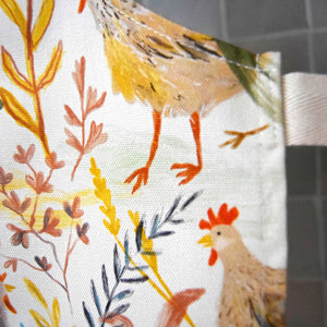 CHICKENS CHILDREN'S SIZE COTTON APRON