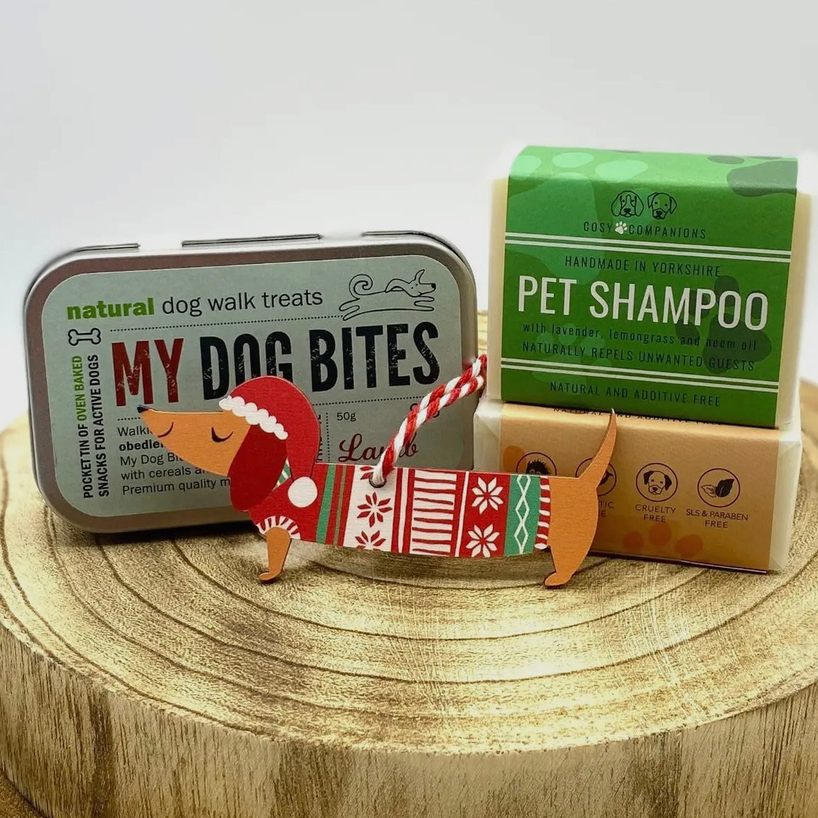 DOG GIFT SET - NEEM SHAMPOO AND LAMB DOG TREATS