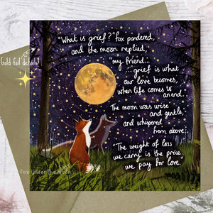 FOX UNDER THE MOON CARDS -VARIOUS WITH SPECIAL MESSAGES
