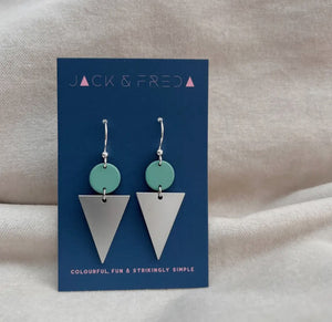 LOLA TRIANGLE EARRINGS - VARIOUS COLOURS