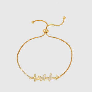 GOLD FINISH TENNIS BRACELET