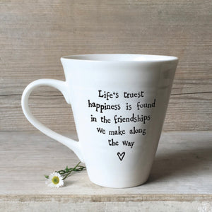PORCELAIN FRIENDSHIP MUGS - VARIOUS MESSAGES