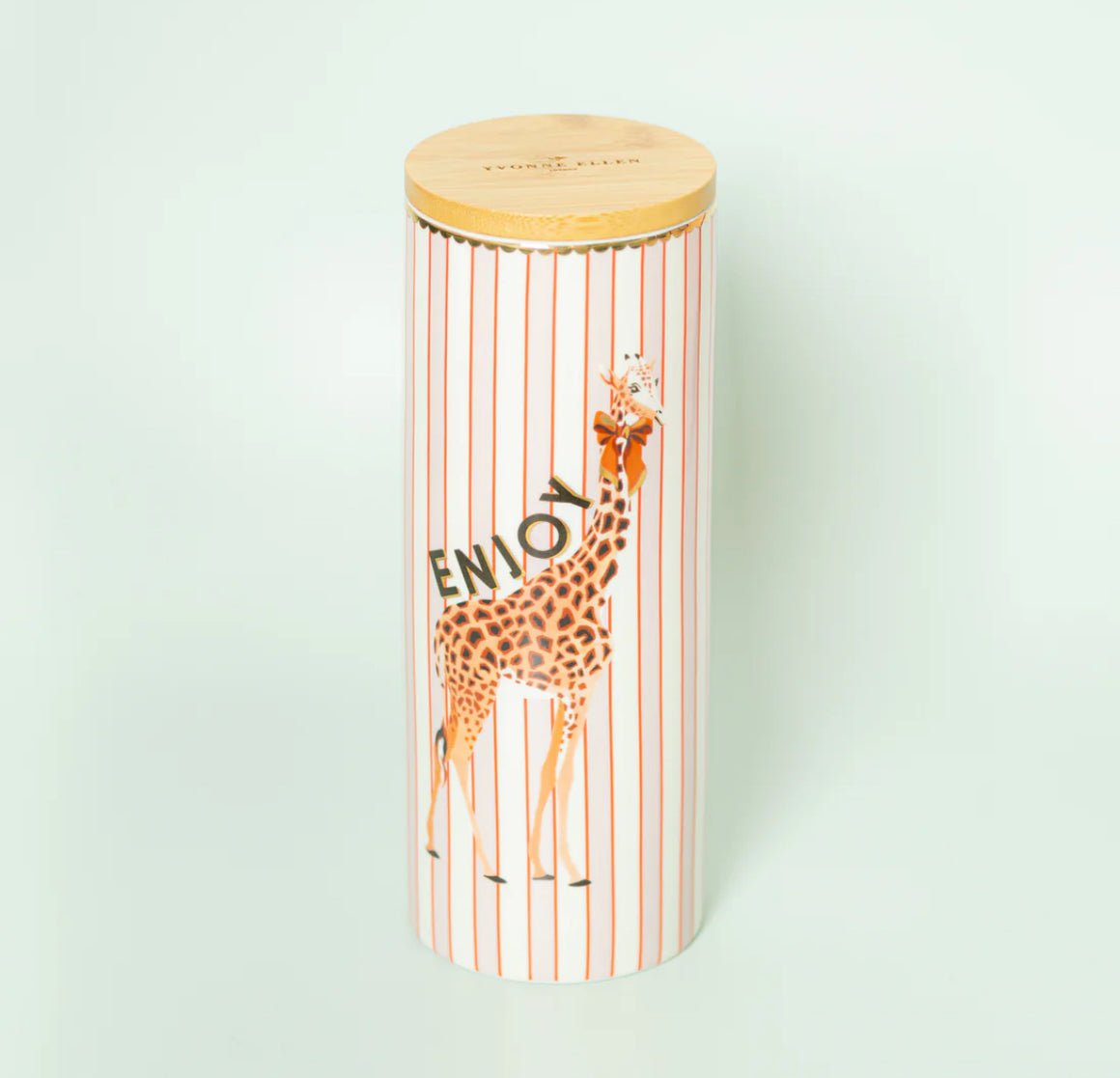 GIRAFFE STORAGE JAR - LARGE BY YVONNE ELLEN