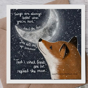FOX UNDER THE MOON CARDS -VARIOUS WITH SPECIAL MESSAGES