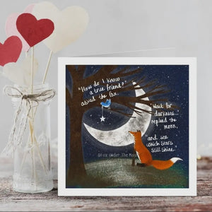 FOX UNDER THE MOON CARDS -VARIOUS WITH SPECIAL MESSAGES