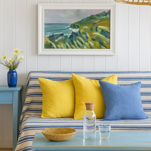 CORNWALL STUDY - ORIGINAL OIL MOUNTED AND FRAMED BY ANDY WALMSLEY