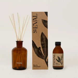 ST EVAL BOXED DIFFUSER, REED WITH BROWN GLASS BOTTLE - VARIOUS FRAGRANGES