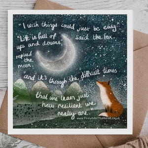 FOX UNDER THE MOON CARDS -VARIOUS WITH SPECIAL MESSAGES