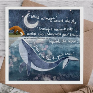FOX UNDER THE MOON CARDS -VARIOUS WITH SPECIAL MESSAGES