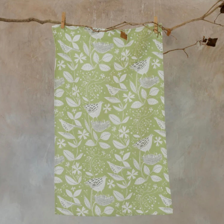 HEDGEROW PRINT TEA TOWEL BY SAM WILSON