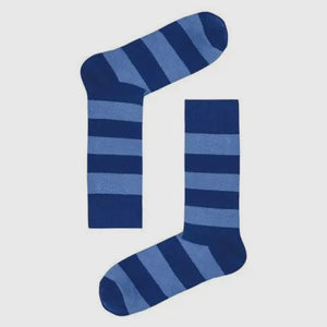 LADIES STRIPY COTTON SOCKS - VARIOUS DESIGNS