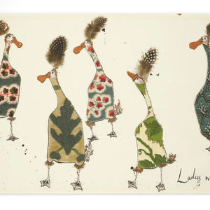 LADIES WHO LUNCH TEA TOWEL BY ANNA WRIGHT