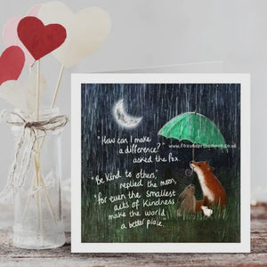 FOX UNDER THE MOON CARDS -VARIOUS WITH SPECIAL MESSAGES