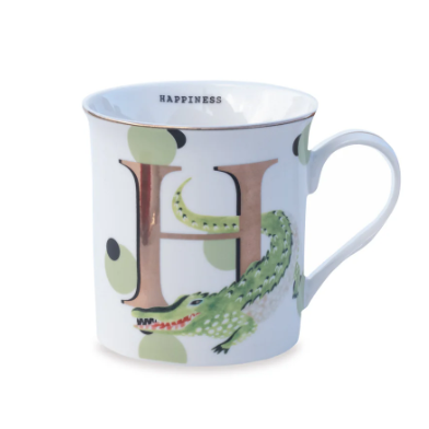 H FOR HAPPY MUG BY YVONNE ELLEN