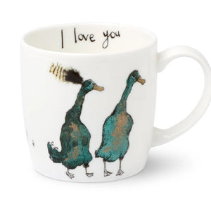 BONE CHINA MUGS BY ANNA WRIGHT - VARIOUS DESIGNS WITH MESSAGES