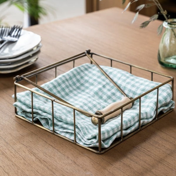 BRASS NAPKIN TRAY
