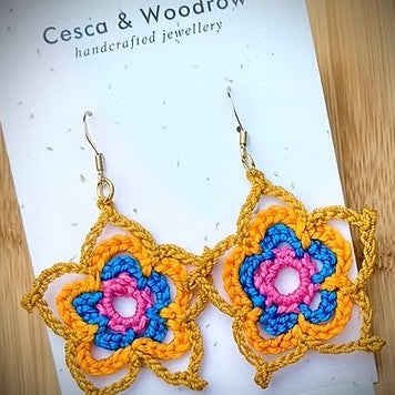 INDIE STAR CROCHETED EARRINGS