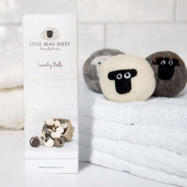 LITTLE BEAU SHEEP LAUNDRY BALLS - 3 PACK