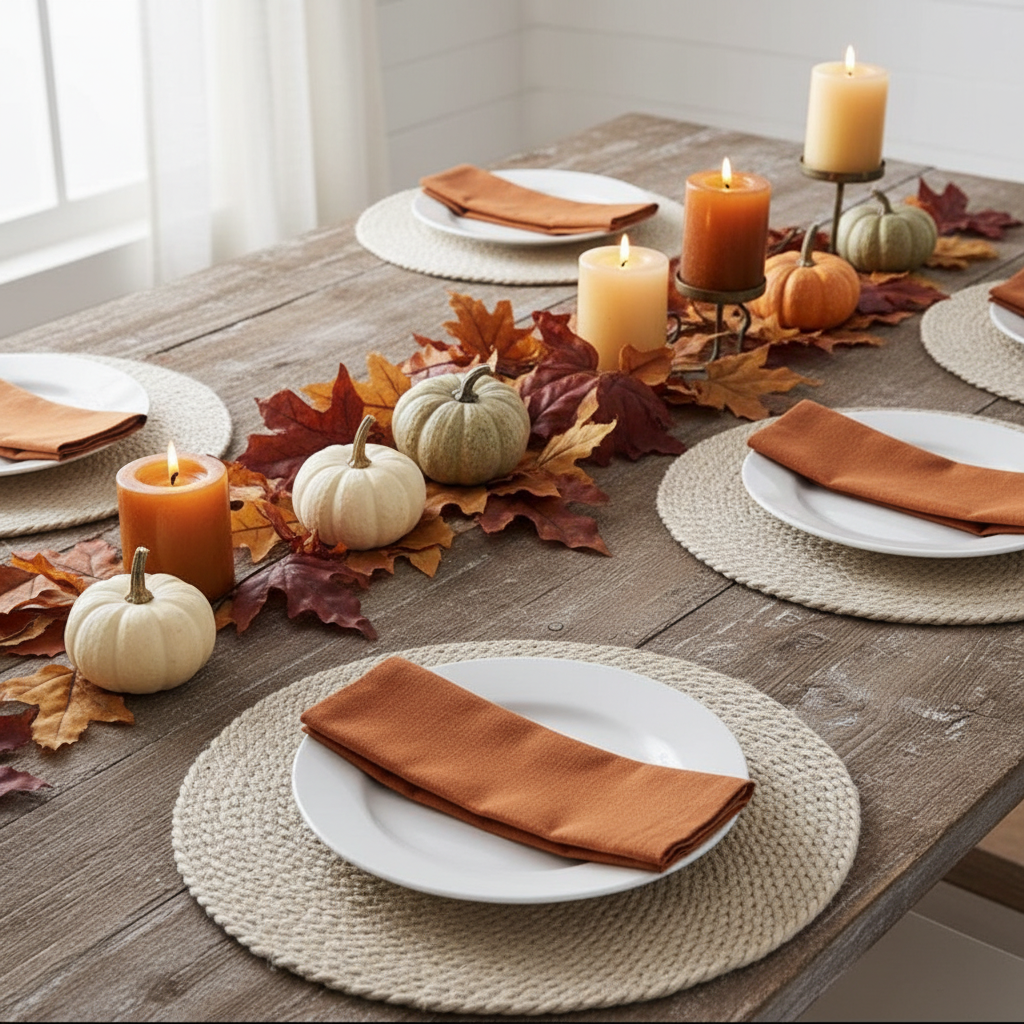 Set of four natural round jute placemats by Garden Trading, showcasing textured woven surface for rustic table decor.