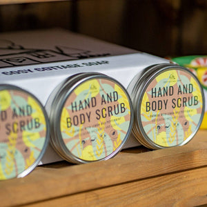 OATMEAL HAND/BODY SCRUB WITH PEPPERMINT  & LEMON