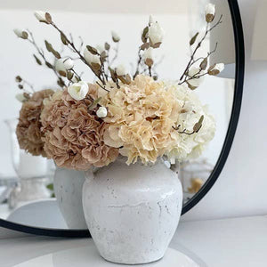 ARTIFICIAL HYDRANGEA EXTRA LARGE - PALE COFFEE