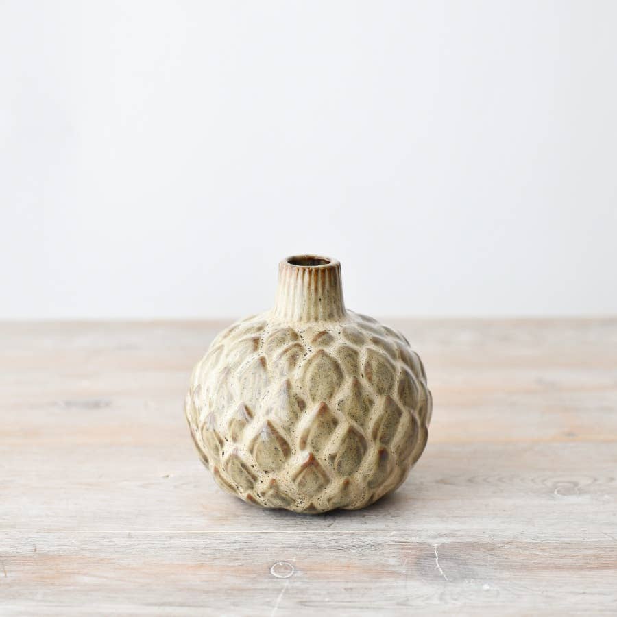 Small Decorative Bud Vase, 12cm - Feather & Twigs