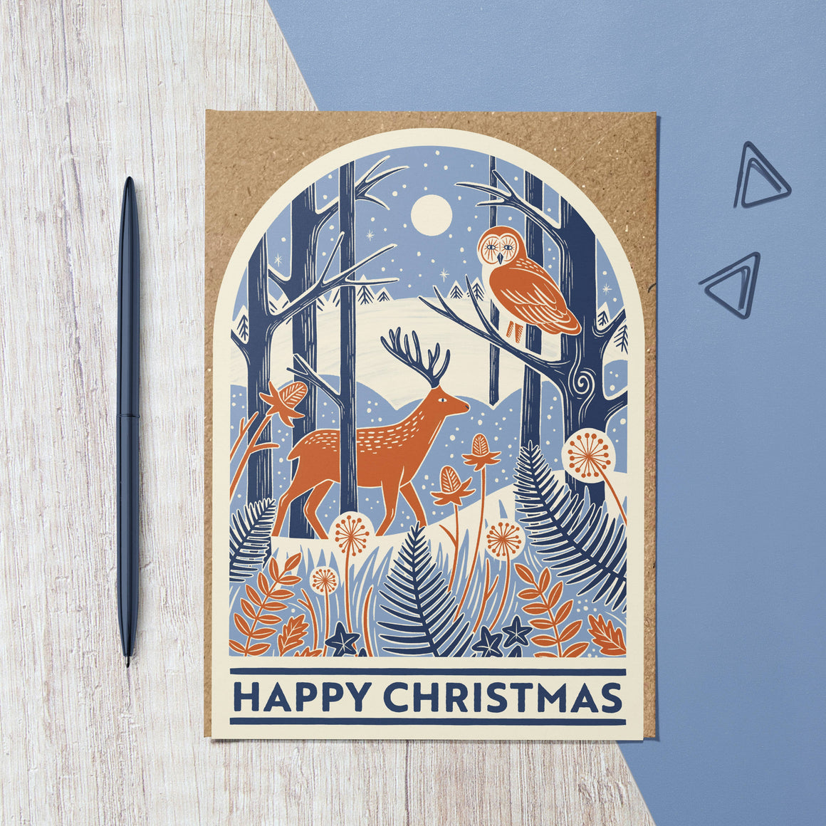 WOODLAND SNOW GLOBE -  COUNTRYSIDE CHARITY CHRISTMAS CARD
