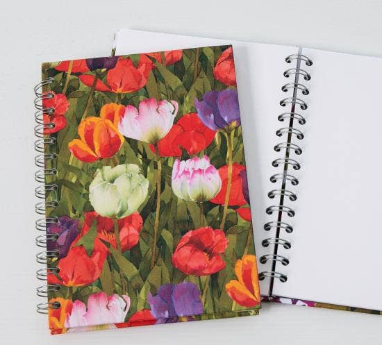 SPRING TULIPS OR BLACK PARROT JOURNAL