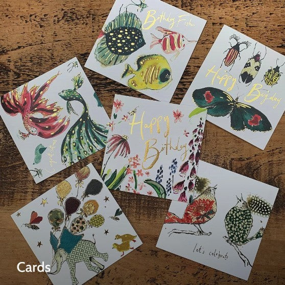 CARDS BY ANNA WRIGHT - VARIOUS FUN - Feather & Twigs