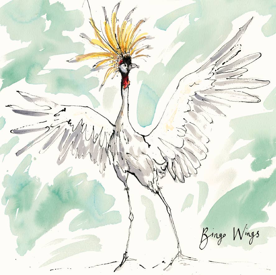 BINGO WINGS CARD - Feather & Twigs