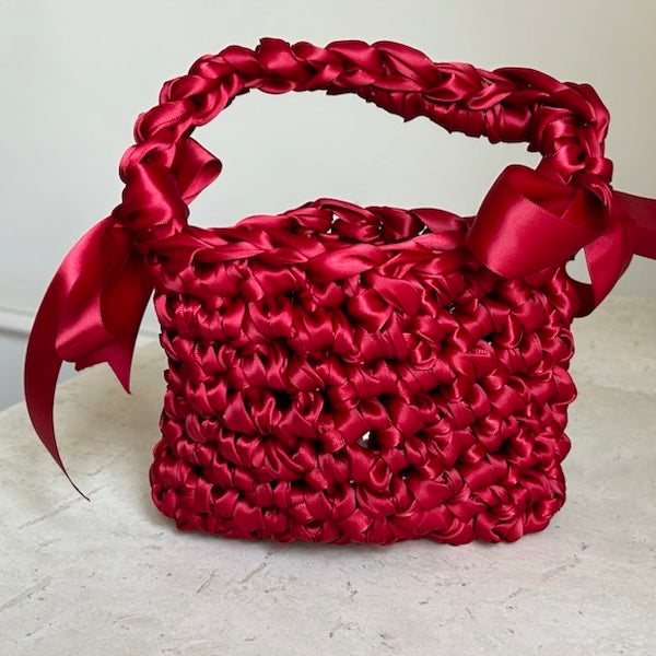 BON BON CROCHET SATIN BAGS - Feather & Twigs