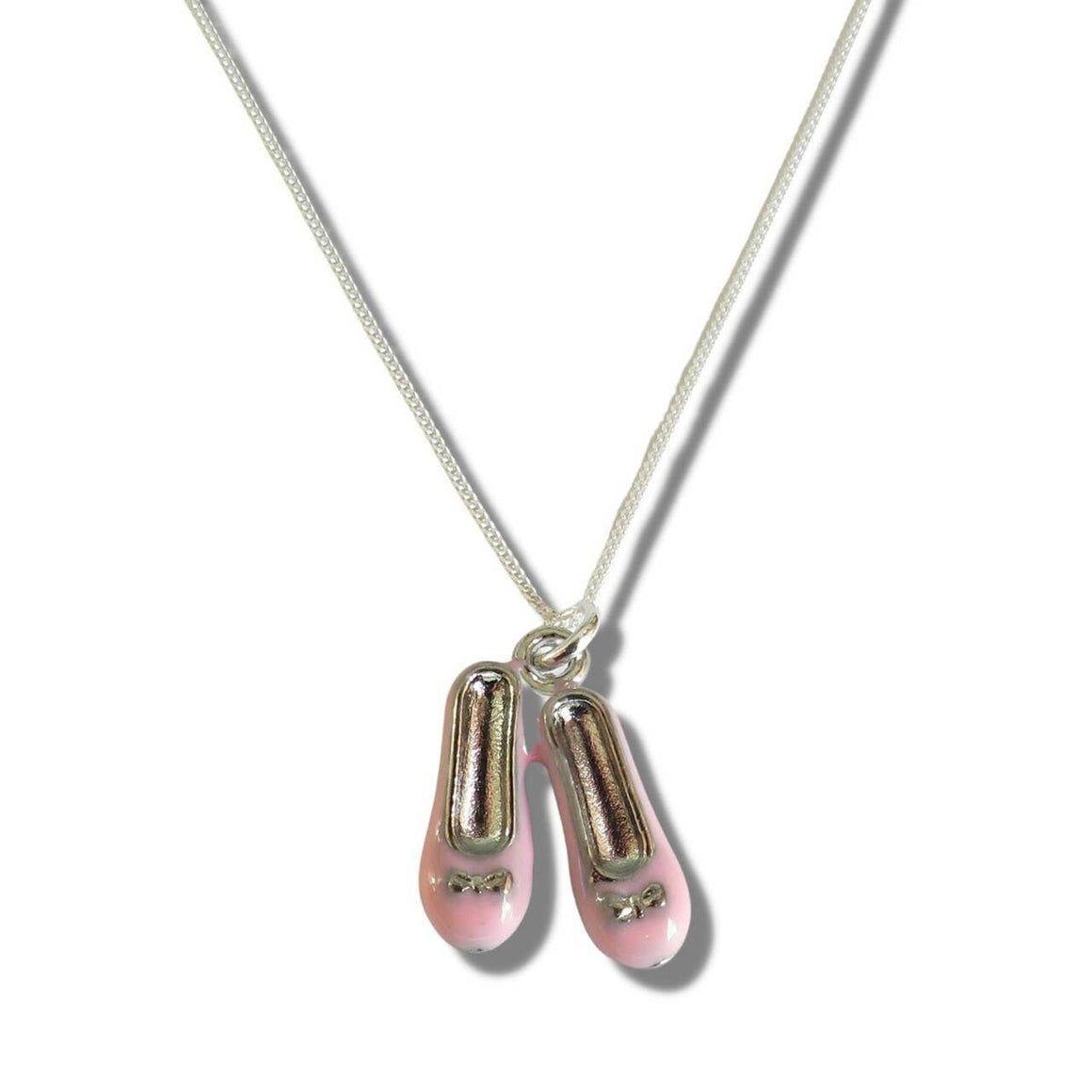 GIRLS BALLET SHOES SILVER NECKLACE - Feather & Twigs